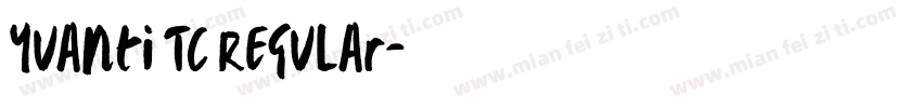 Yuanti TC Regular字体转换